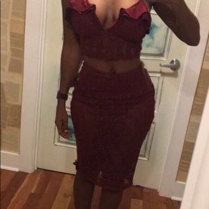 Two Piece Midi Dress